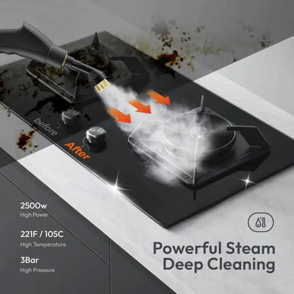 LBMT Handheld Steam Cleaner, Steamer for Cleaning, 2500W Pressurized Steam Cleaner with 1.2L Water Tank
